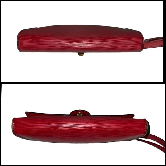 LOUIS VUITTON Red Epi Arsch Shoulder Bag 2Way clutch Red - Picture 13 of 16